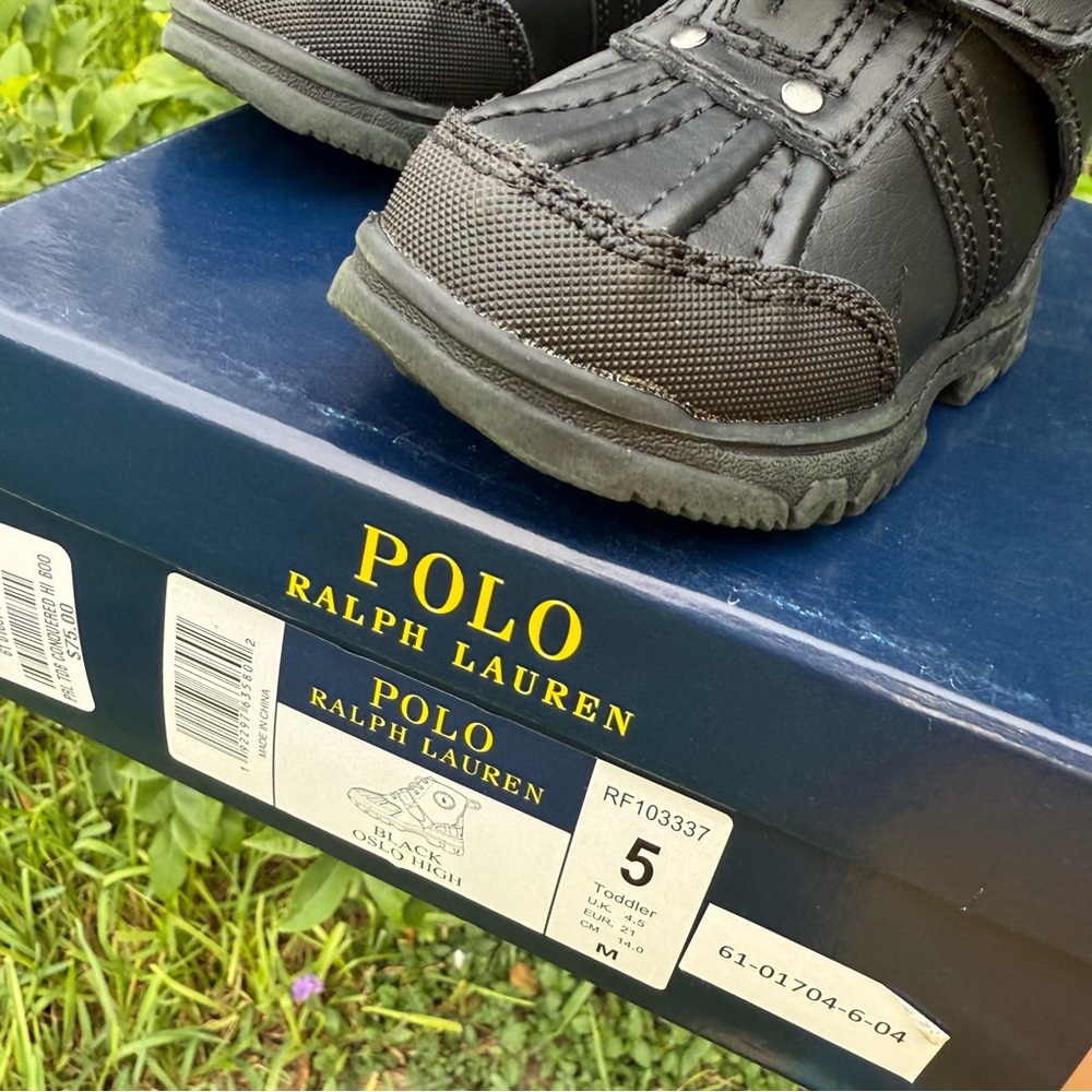 Ralph Lauren Black Kids Boots size 5 - Picture 4 of 6